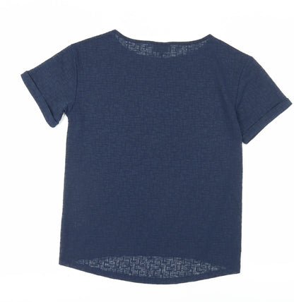 Womens UK Size 6 NEXT Blue Basic T-Shirt