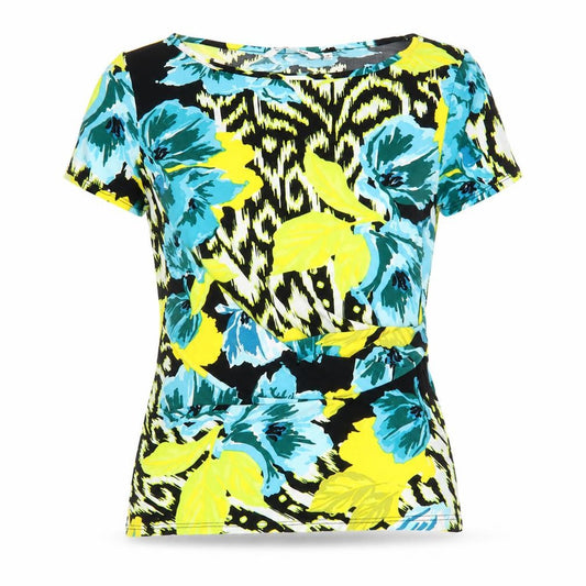 Womens UK Size 10 Debenhams Multicoloured Basic T-Shirt
