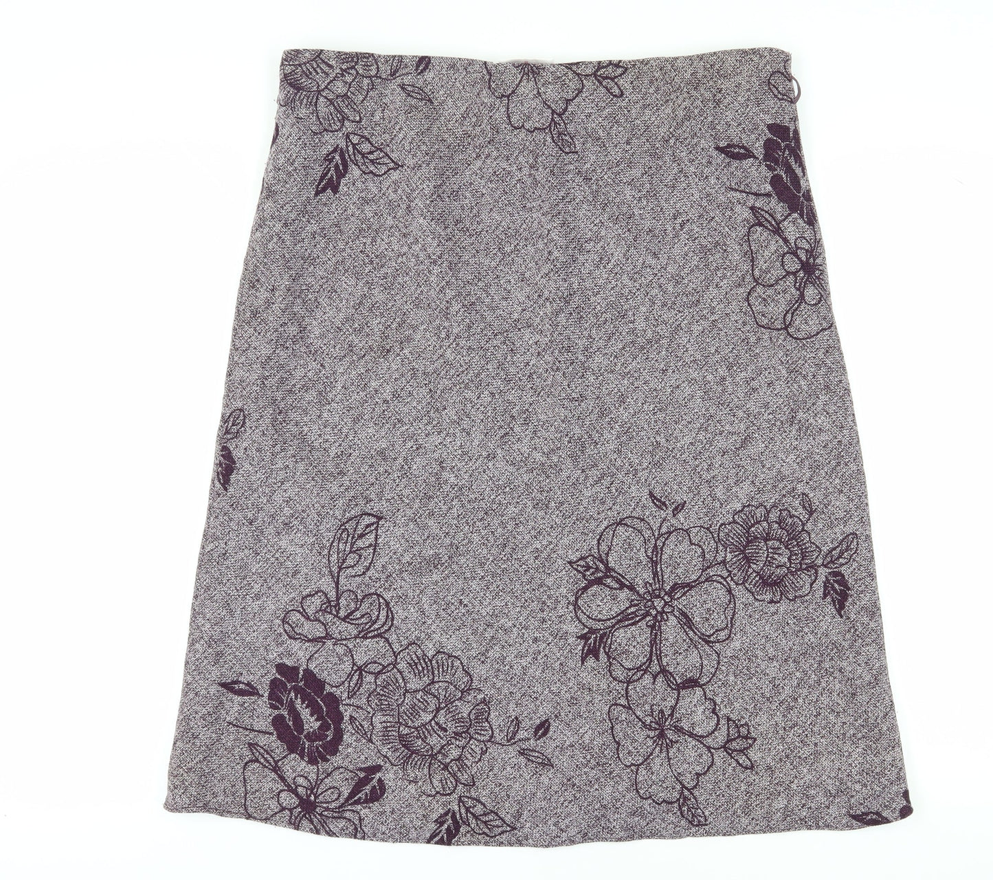 Bonmarché Women’s Grey Floral Pencil Skirt Size 16