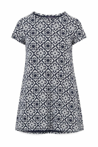 Marks and Spencer Women's Blue Shift Dress, Size 8