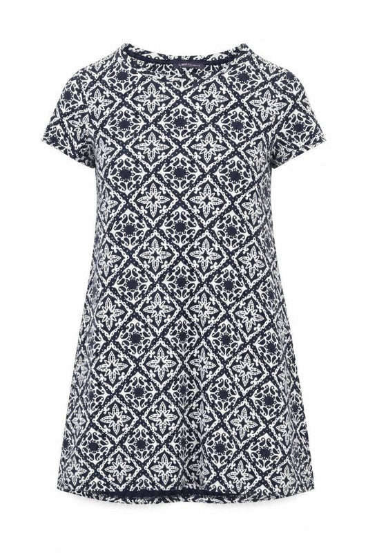 Marks and Spencer Women's Blue Shift Dress, Size 8