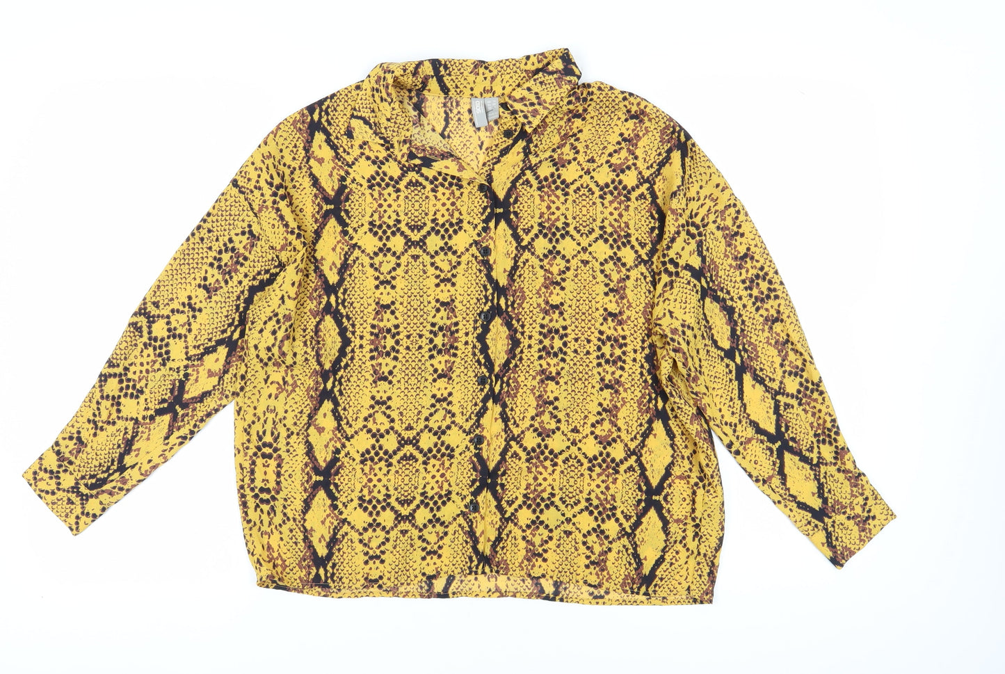 Womens UK Size 10 ASOS Yellow Tunic Blouse