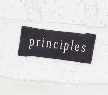 Principles Women's Ivory A-Line Lace Dress - Size 16