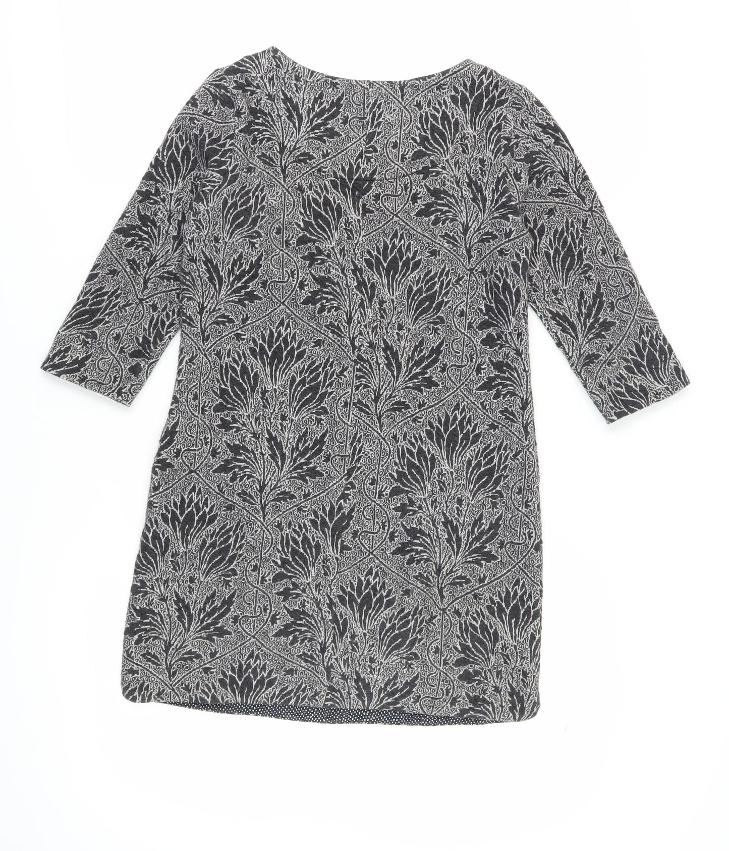 White Stuff Women’s Black Geometric Shift Dress Size 8