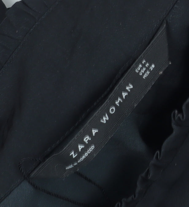 Zara Woman Black High Neck Blouse, Women Size 12