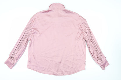 Womens UK Size 12 In the Style Pink  Button-Up