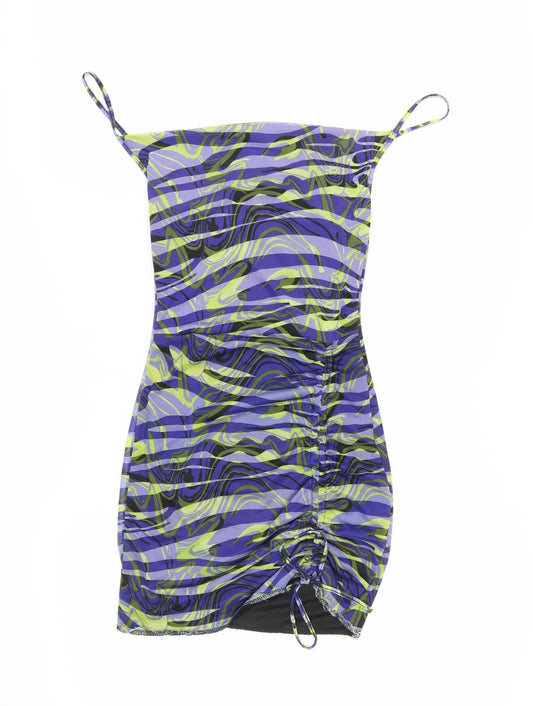 PrettyLittleThing Women's Multicoloured Bodycon Dress Size 6