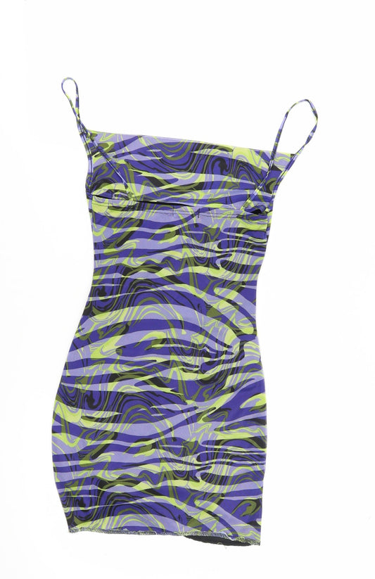 PrettyLittleThing Women's Multicoloured Bodycon Dress Size 6