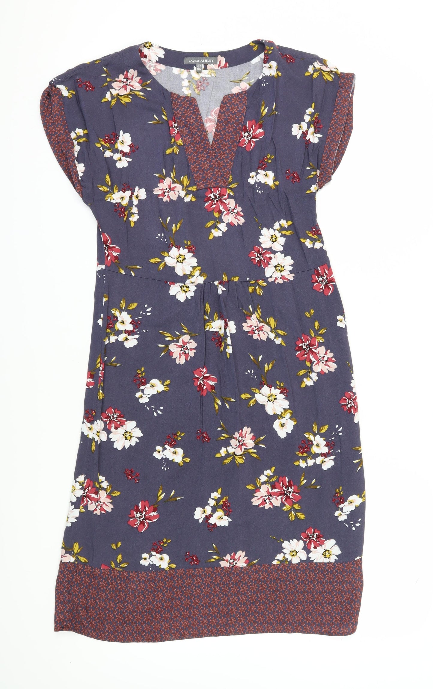 Laura Ashley Women's Multicoloured Knee Length Shift Dress