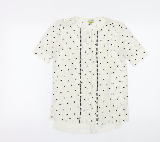 Womens UK Size 6 Hobbs White Tunic Blouse