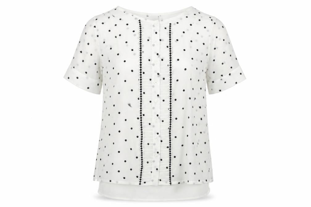 Womens UK Size 6 Hobbs White Tunic Blouse