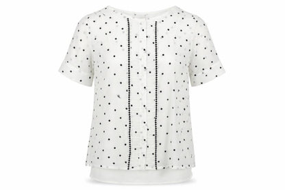 Womens UK Size 6 Hobbs White Tunic Blouse