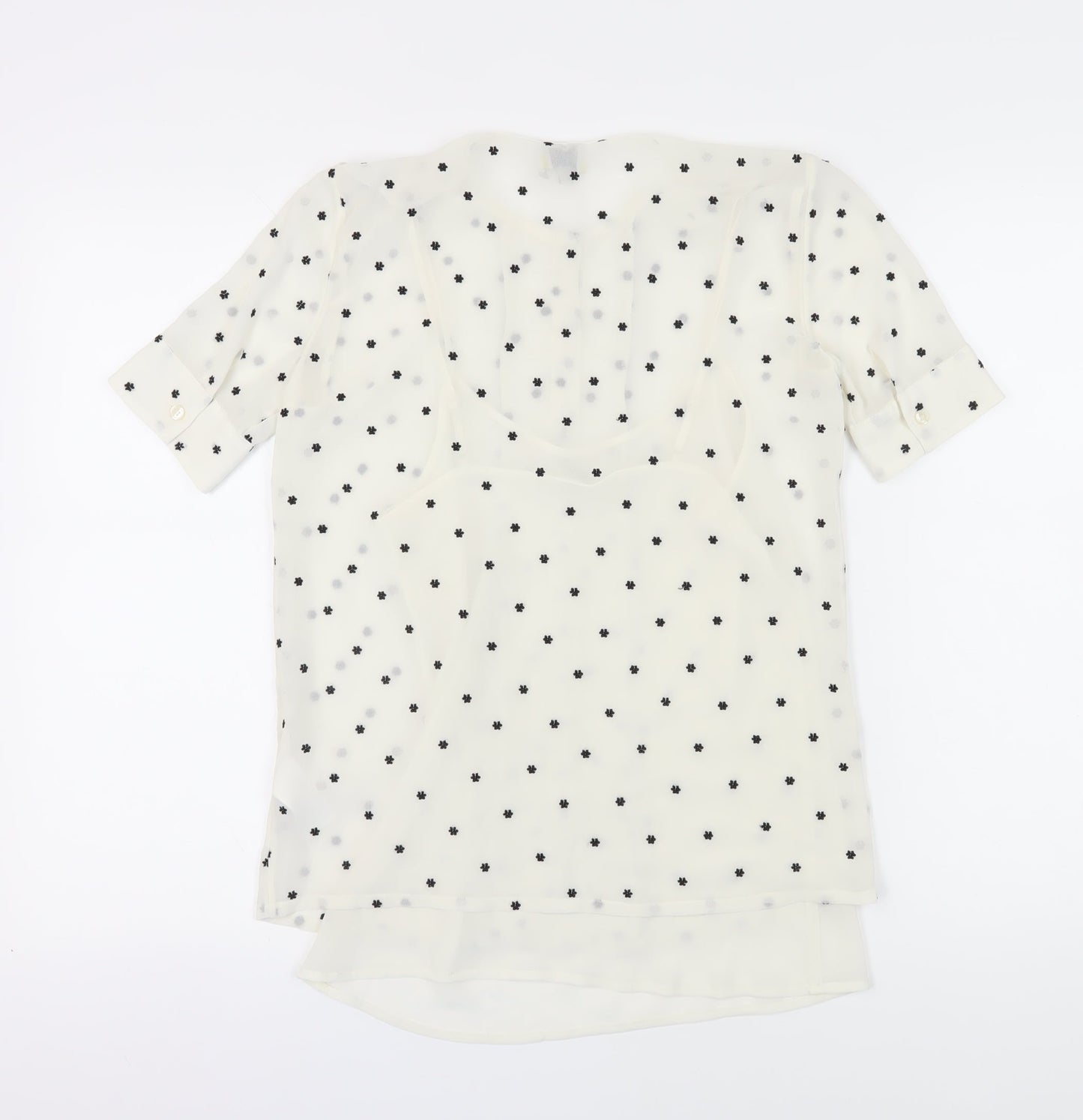 Womens UK Size 6 Hobbs White Tunic Blouse