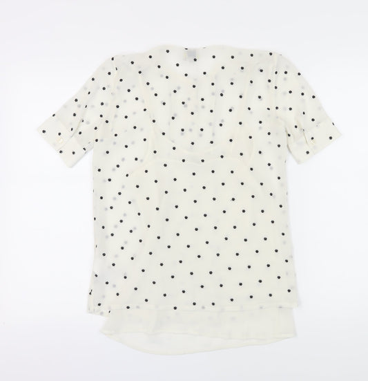 Womens UK Size 6 Hobbs White Tunic Blouse