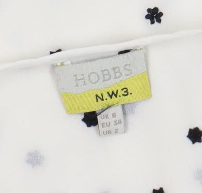 Womens UK Size 6 Hobbs White Tunic Blouse