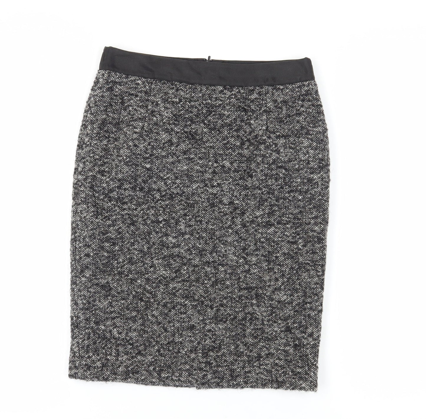 Boden Women's Grey Wool Pencil Skirt, Size 6, Knee Length