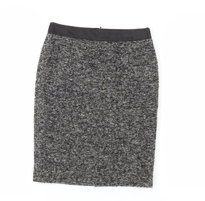 Boden Women's Grey Wool Pencil Skirt, Size 6, Knee Length