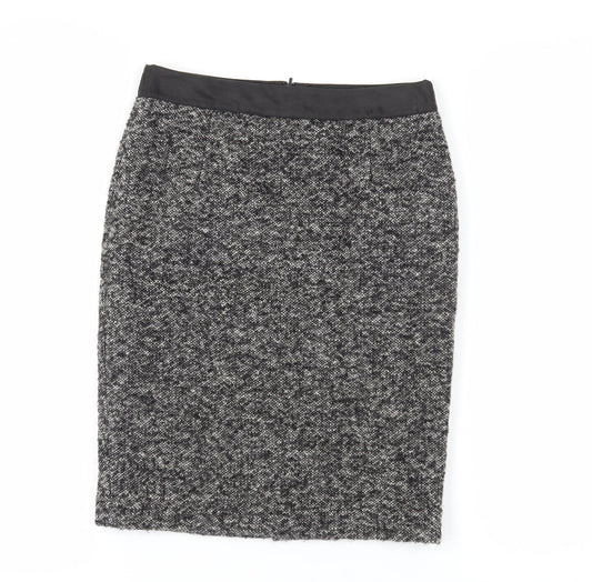 Boden Women's Grey Wool Pencil Skirt, Size 6, Knee Length