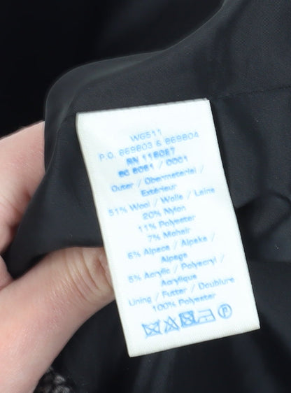 Boden Women's Grey Wool Pencil Skirt, Size 6, Knee Length