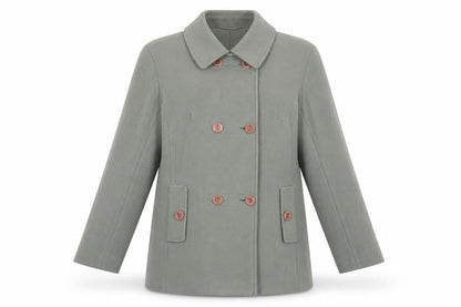 Womens UK Size 14 Eastex Green Pea Coat Coat
