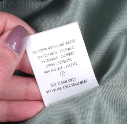 Womens UK Size 14 Eastex Green Pea Coat Coat