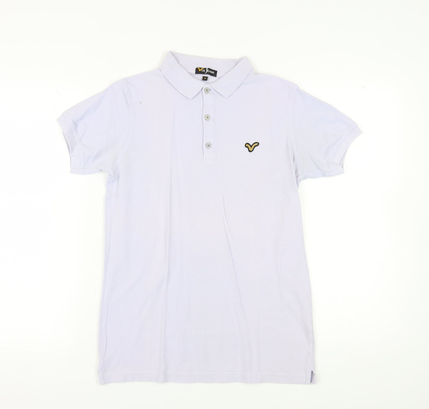 Voi Jeans Men's White Polo Shirt, Size S, Casual Style