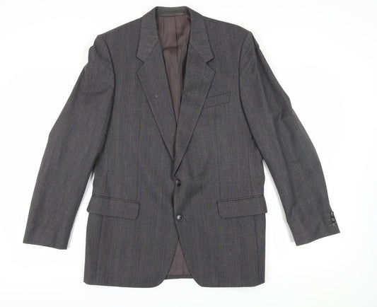 Mens UK Size 42 Bäumler Regular Grey Suit Jacket