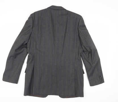 Mens UK Size 42 Bäumler Regular Grey Suit Jacket