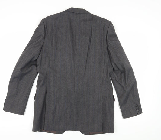Mens UK Size 42 Bäumler Regular Grey Suit Jacket