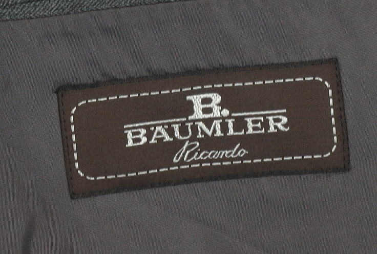 Mens UK Size 42 Bäumler Regular Grey Suit Jacket