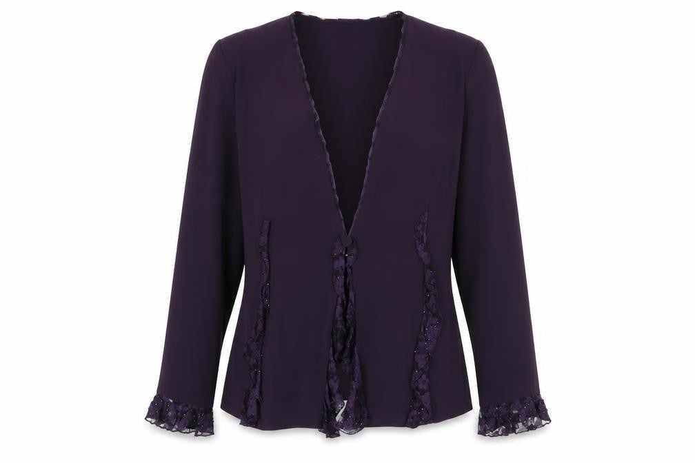 Womens UK Size 14 Jacques Vert Purple Basic Blouse