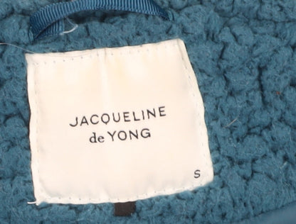 Jacqueline de Yong Women's Blue Fleece Jacket, Size S