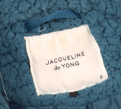 Jacqueline de Yong Women's Blue Fleece Jacket, Size S