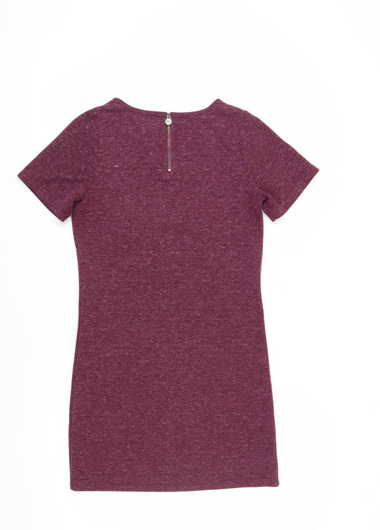Firetrap Women's Purple Size 8 Bodycon Mini Dress