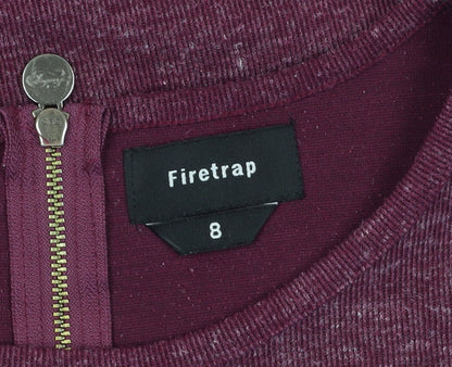 Firetrap Women's Purple Size 8 Bodycon Mini Dress