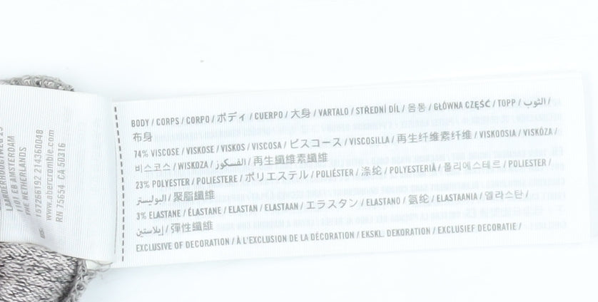 Abercrombie & Fitch Women's Grey Pullover Hoodie S