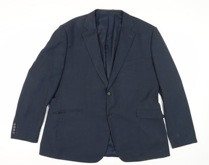 Mens UK Size 50 Dehavilland Regular Blue Suit Jacket