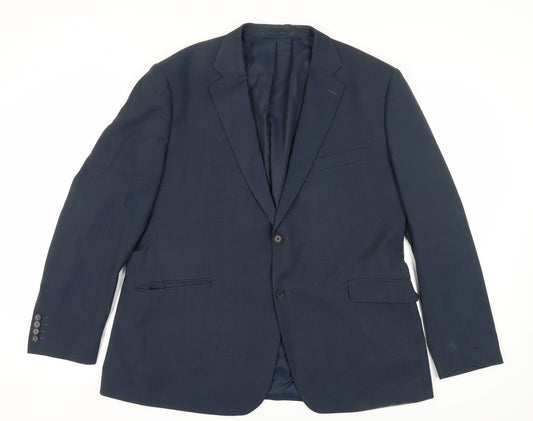 Mens UK Size 50 Dehavilland Regular Blue Suit Jacket