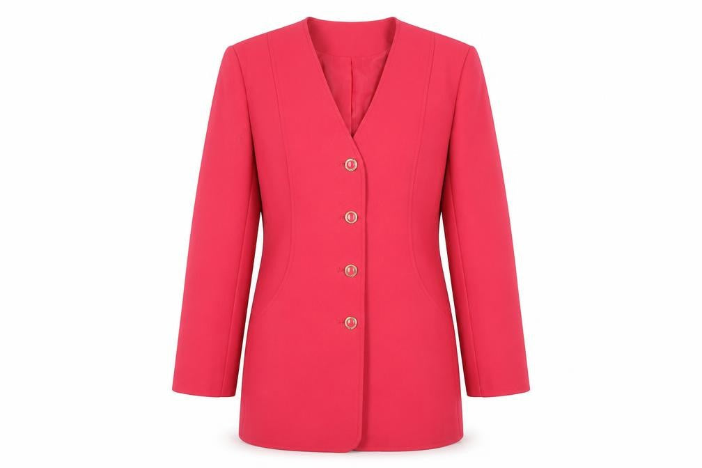 Womens UK Size 12 Eastex Regular Red Suit Jacket