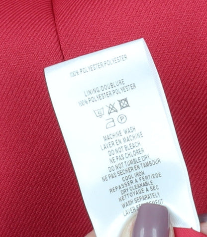 Eastex Women's Red Regular Fit Suit Jacket Size 12