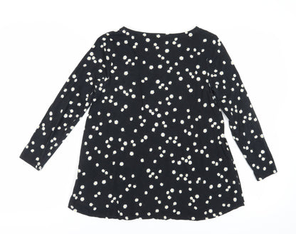 Womens UK Size 8 Joules Black Basic T-Shirt