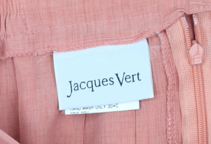 Jacques Vert Women's Pink Pleated Midi Skirt Size 16