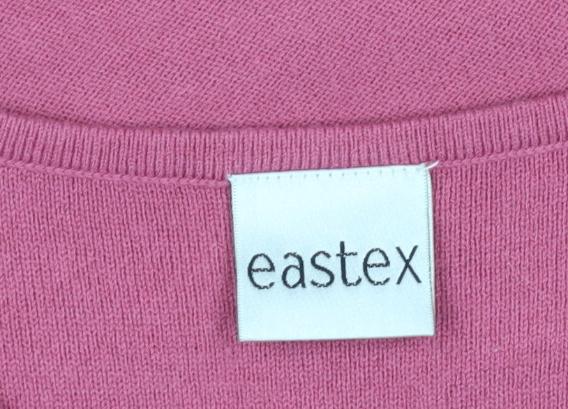 Eastex Women's Pink Pullover Jumper, Size 18, 3/4 Sleeve