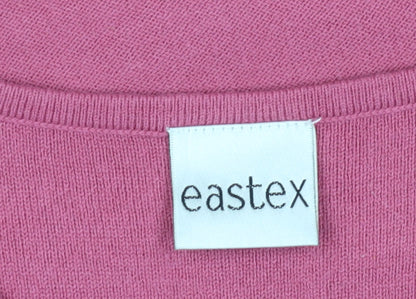 Eastex Women's Pink Pullover Jumper, Size 18, 3/4 Sleeve