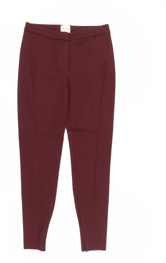 Reiss Women's Red Skinny Trousers Size 8