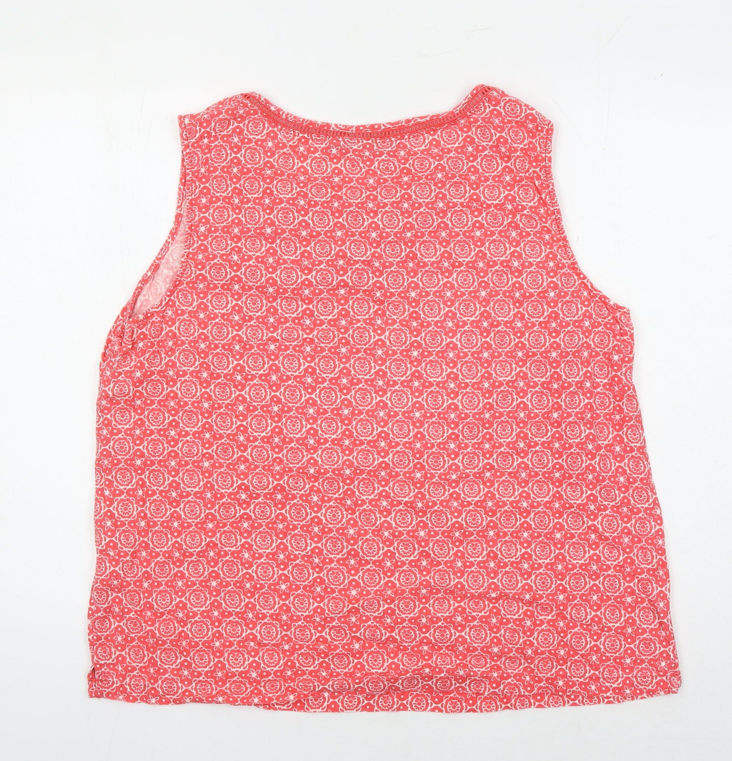 ISLE Women's Red Floral Tank Top Size 18