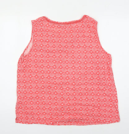 ISLE Women's Red Floral Tank Top Size 18