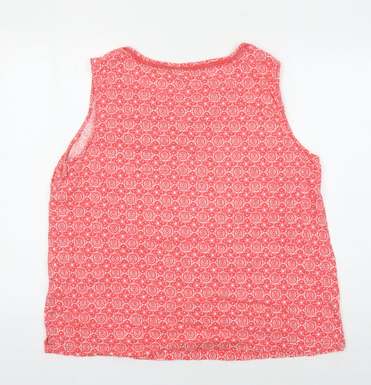 ISLE Women's Red Floral Tank Top Size 18