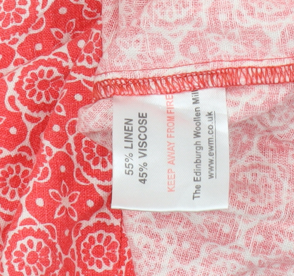 ISLE Women's Red Floral Tank Top Size 18