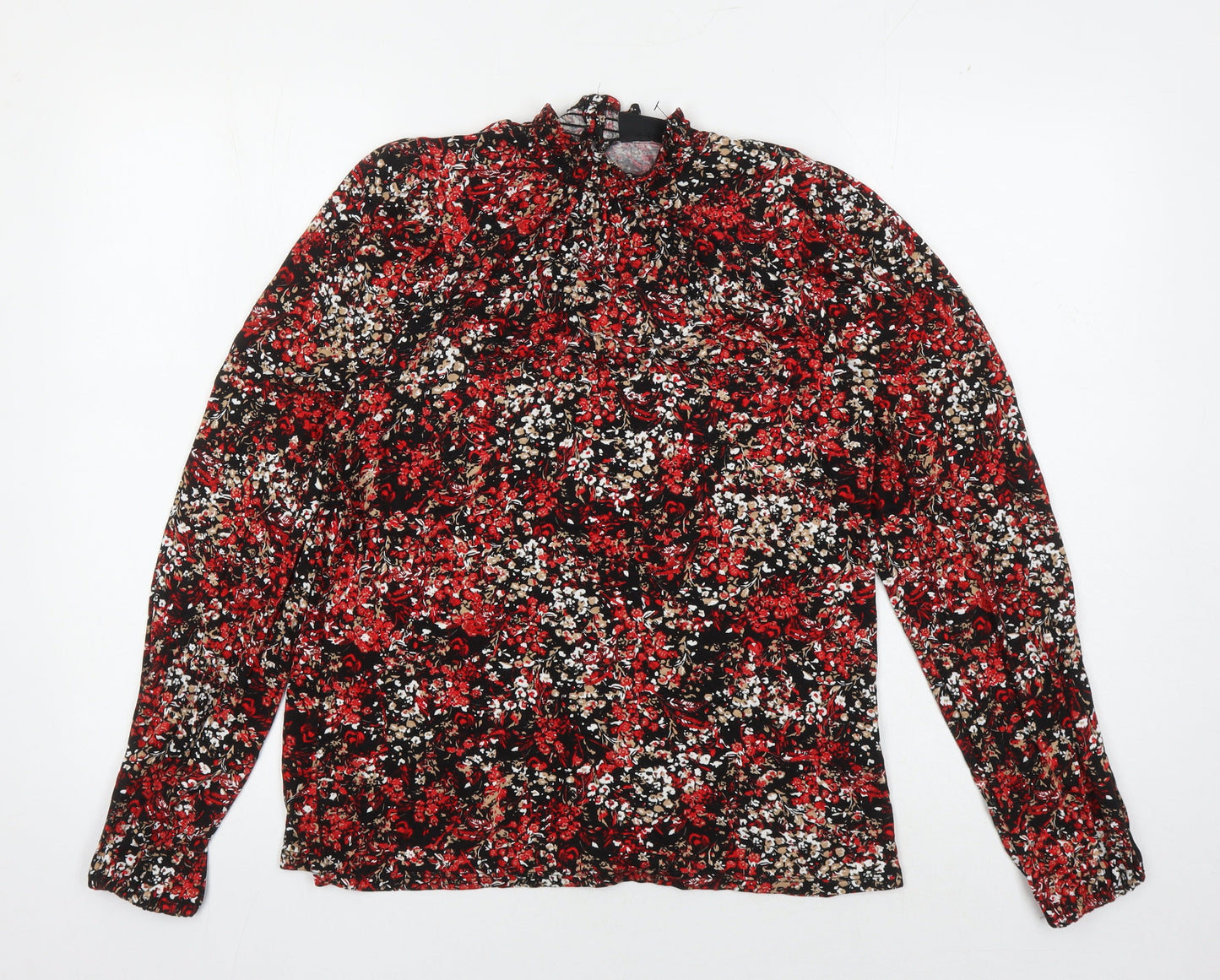Womens UK Size 10 Wallis Multicoloured Basic Blouse